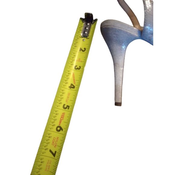 I Miller Women's Size 8.5 Sparkly Silver High Heel Shoes - Picture 7 of 7